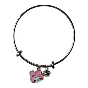 5/$25 Sanrio My Melody Women's Silver Charm Bracelet Bangle